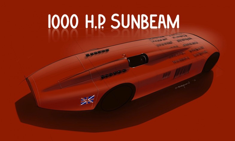 Sunbeam 1000 H.P. Speed Record Car